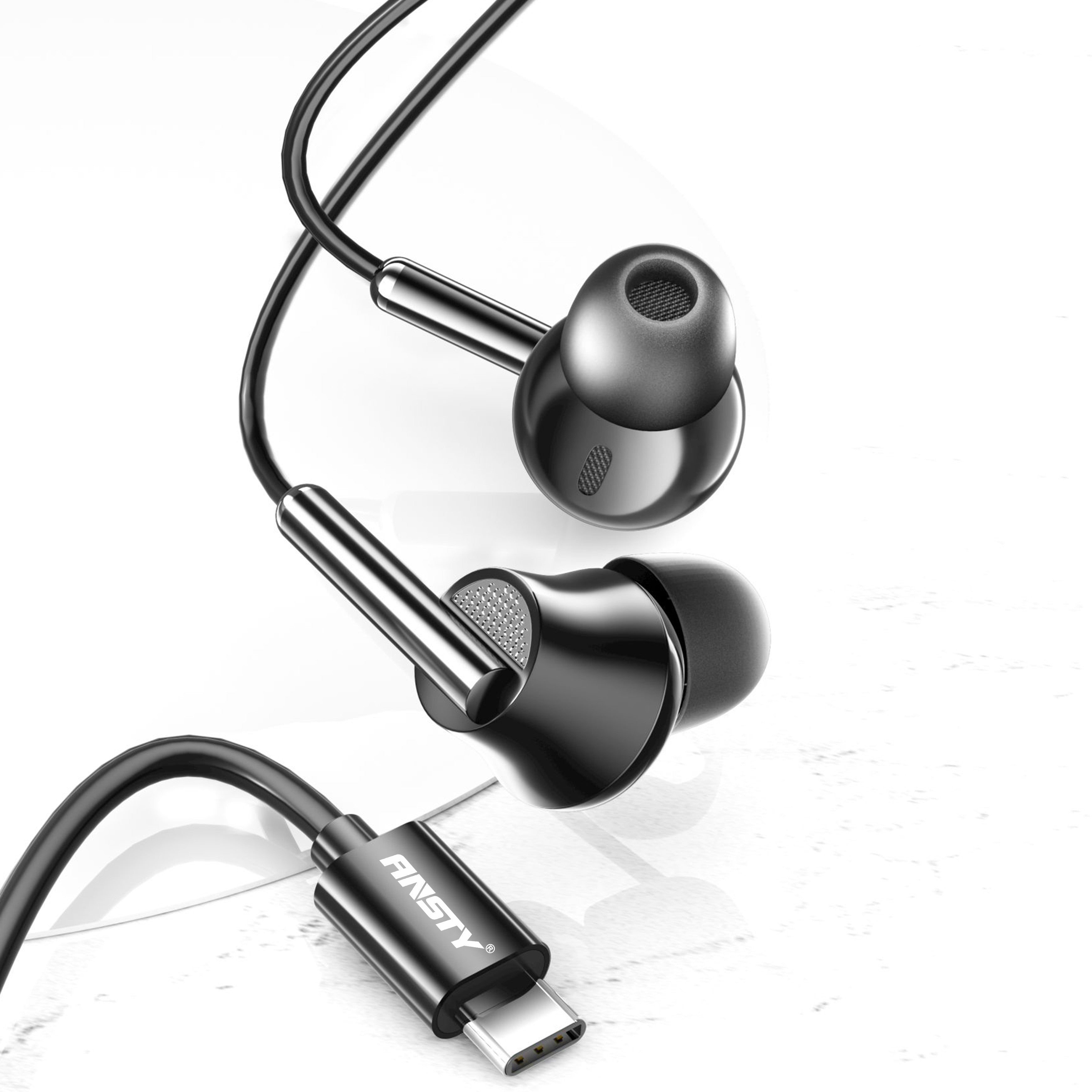 E-065 Type-C Extra Bass Music Earphones