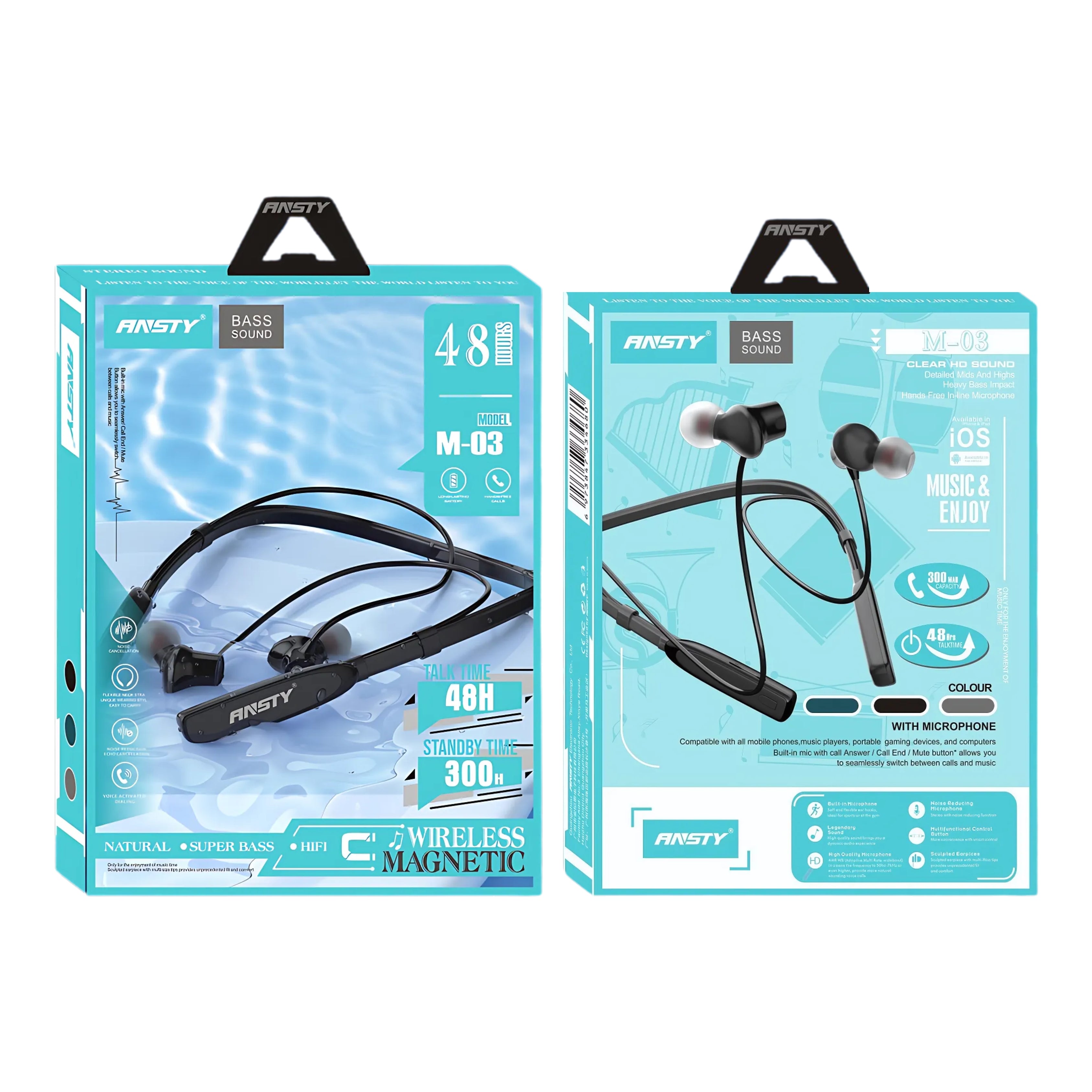 Magnet Bluetooth Sport Neckband Headset M-03