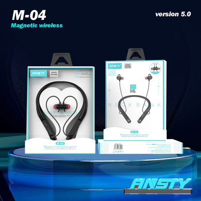 Magnet Bluetooth Sport Neckband Headset M-04