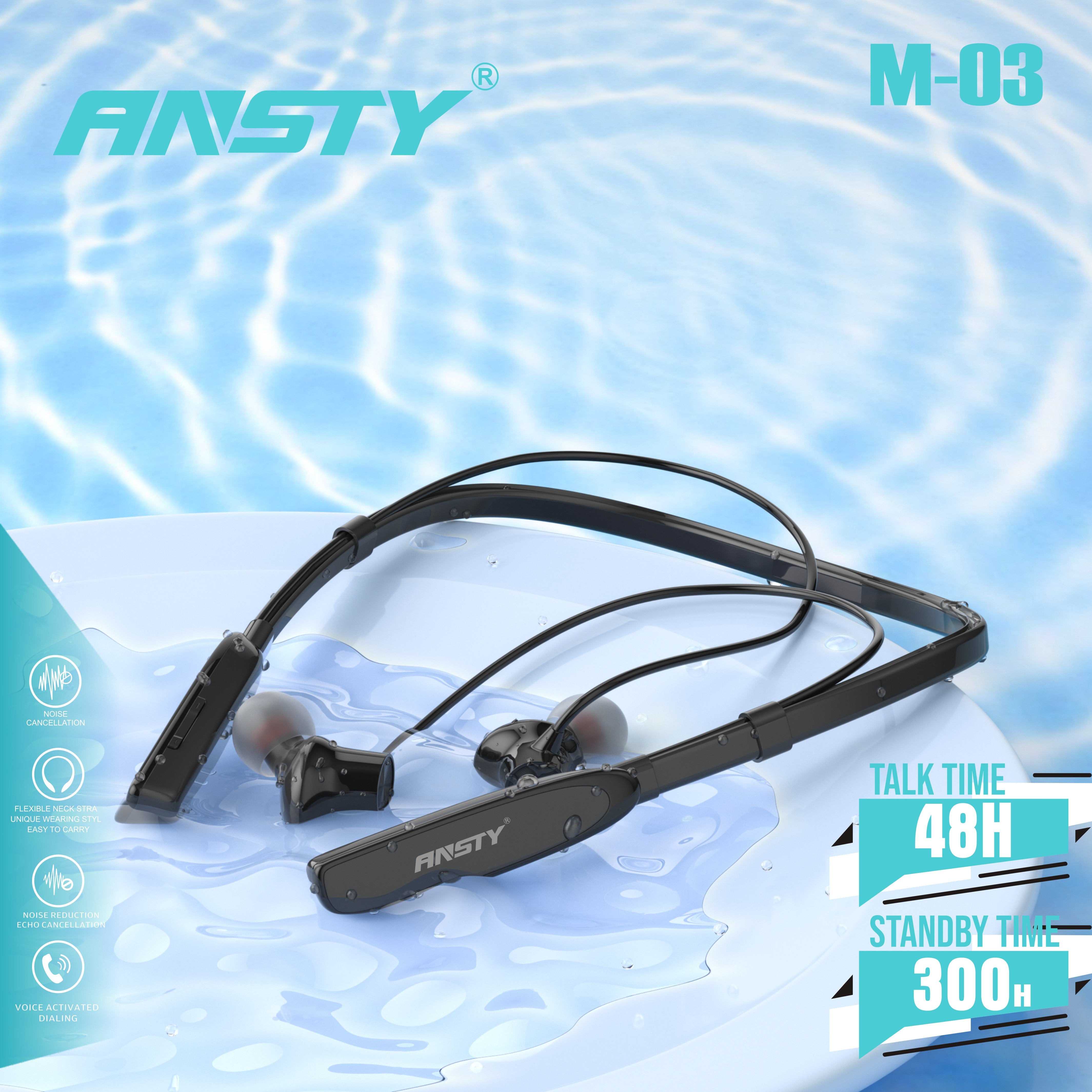 Magnet Bluetooth Sport Neckband Headset M-03