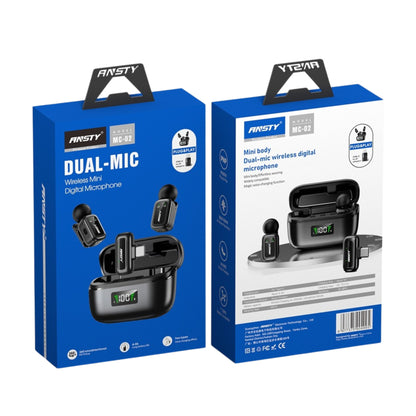 Wireless Mini Digital Dual Microphone MC-02 (USB-C to IP Adapter)