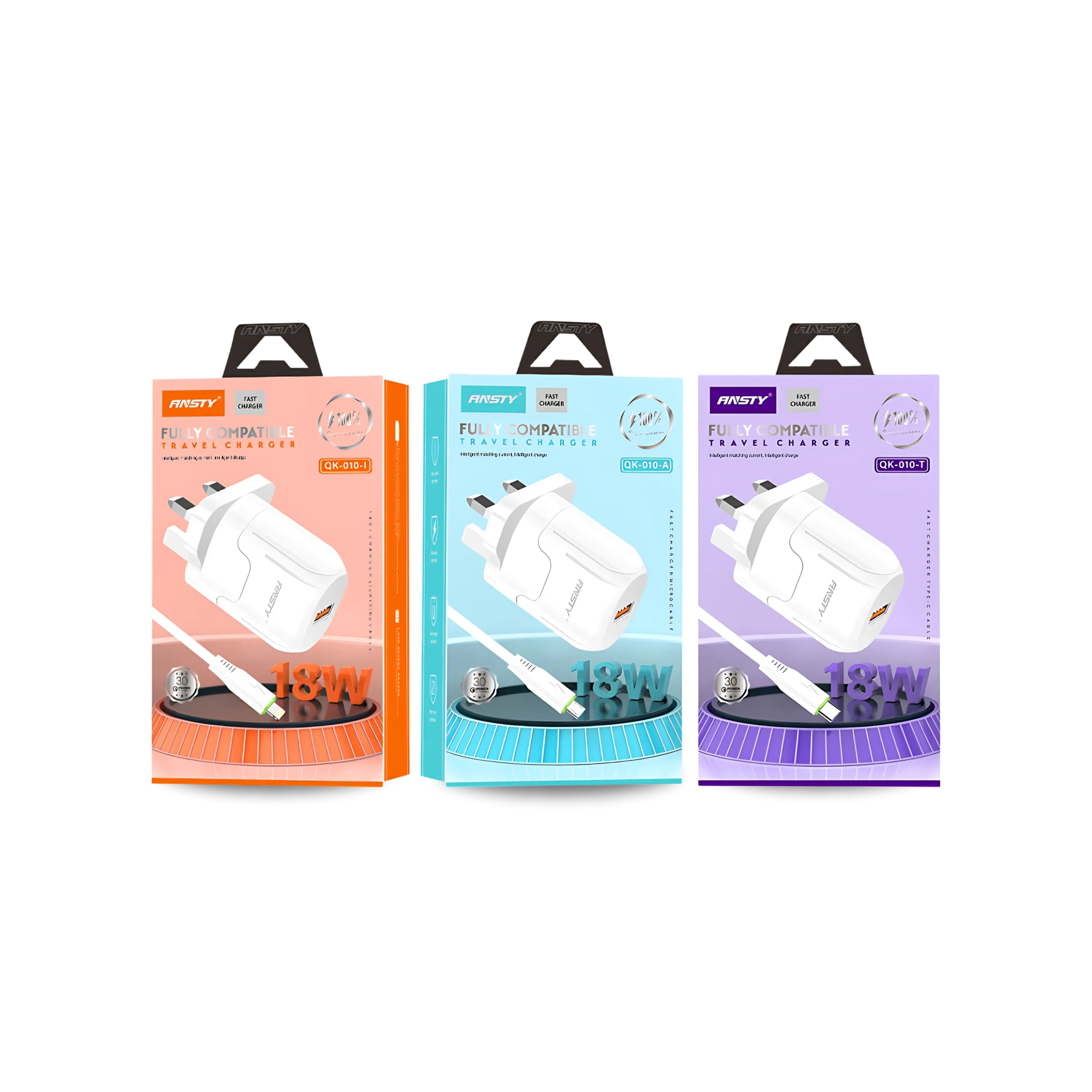 Travel Charging Adapter Type-C QK-010-T