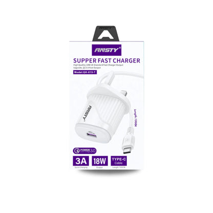 18W Type-C Super Fast Charger QK-015-T