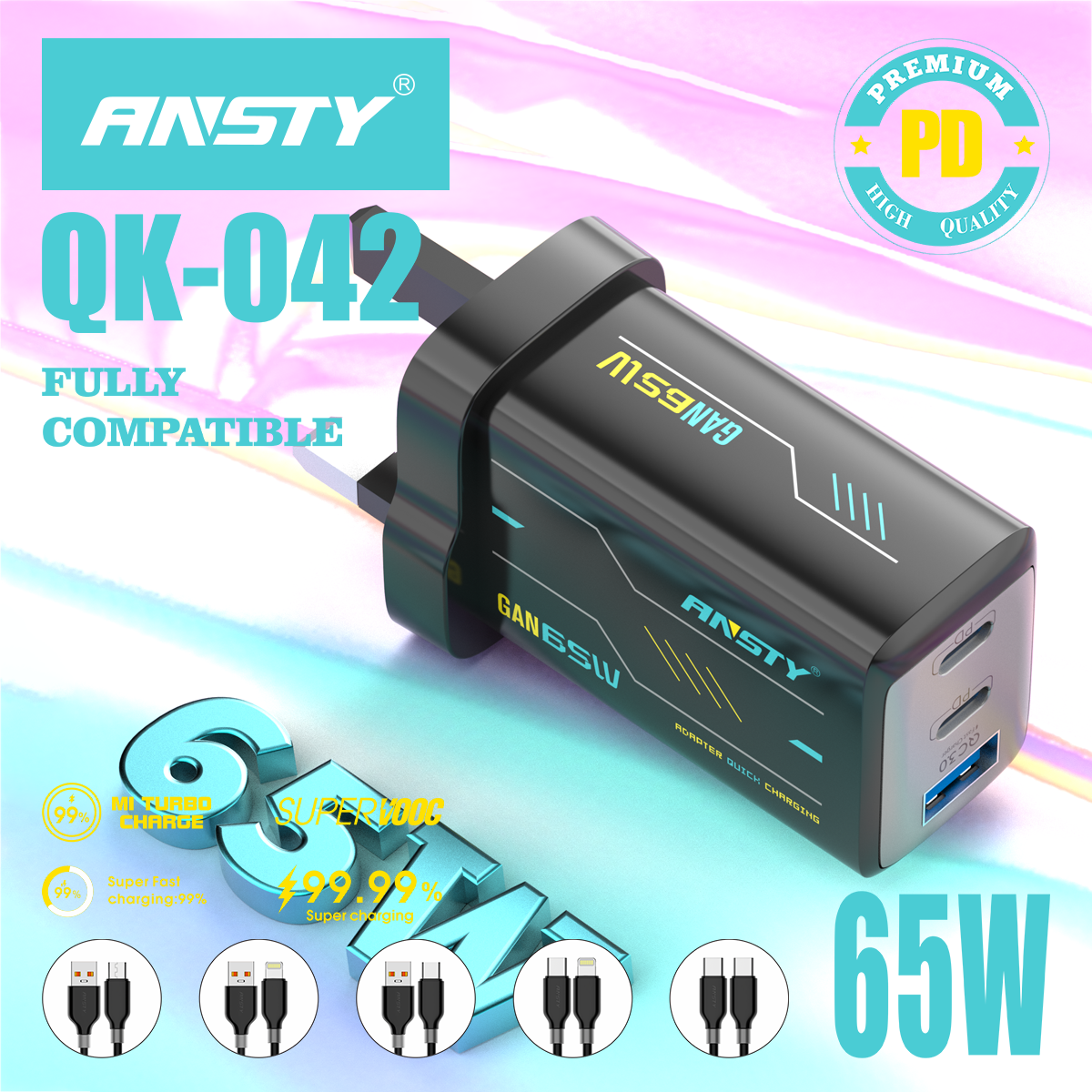 65W Charging Adapter QK-042-PT