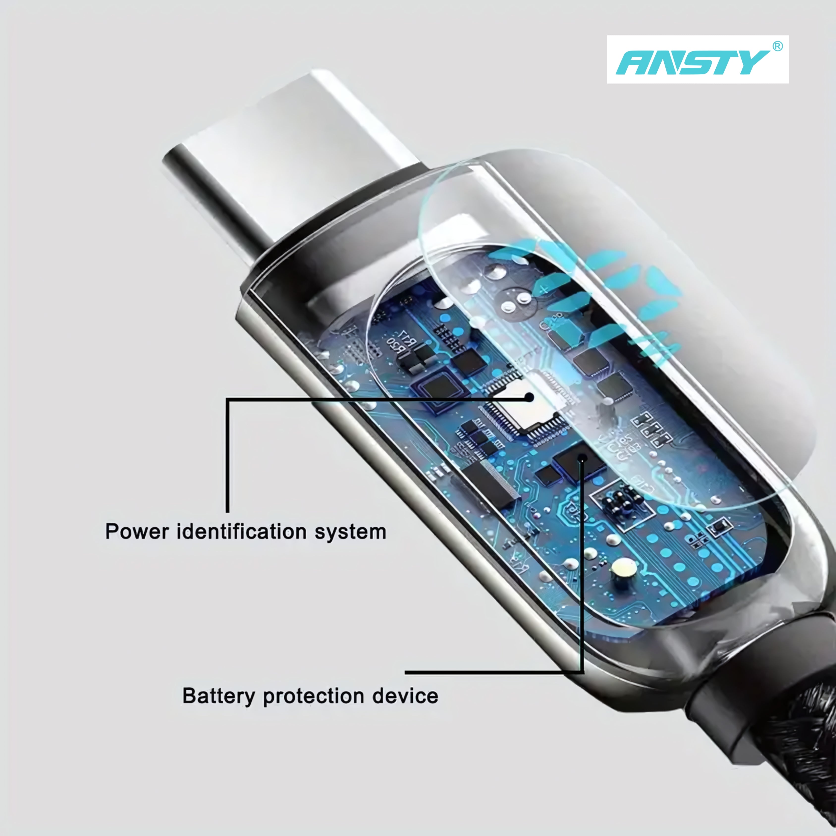 Type-C to Type-C 100W LED Display Fast Charging Cable S-027