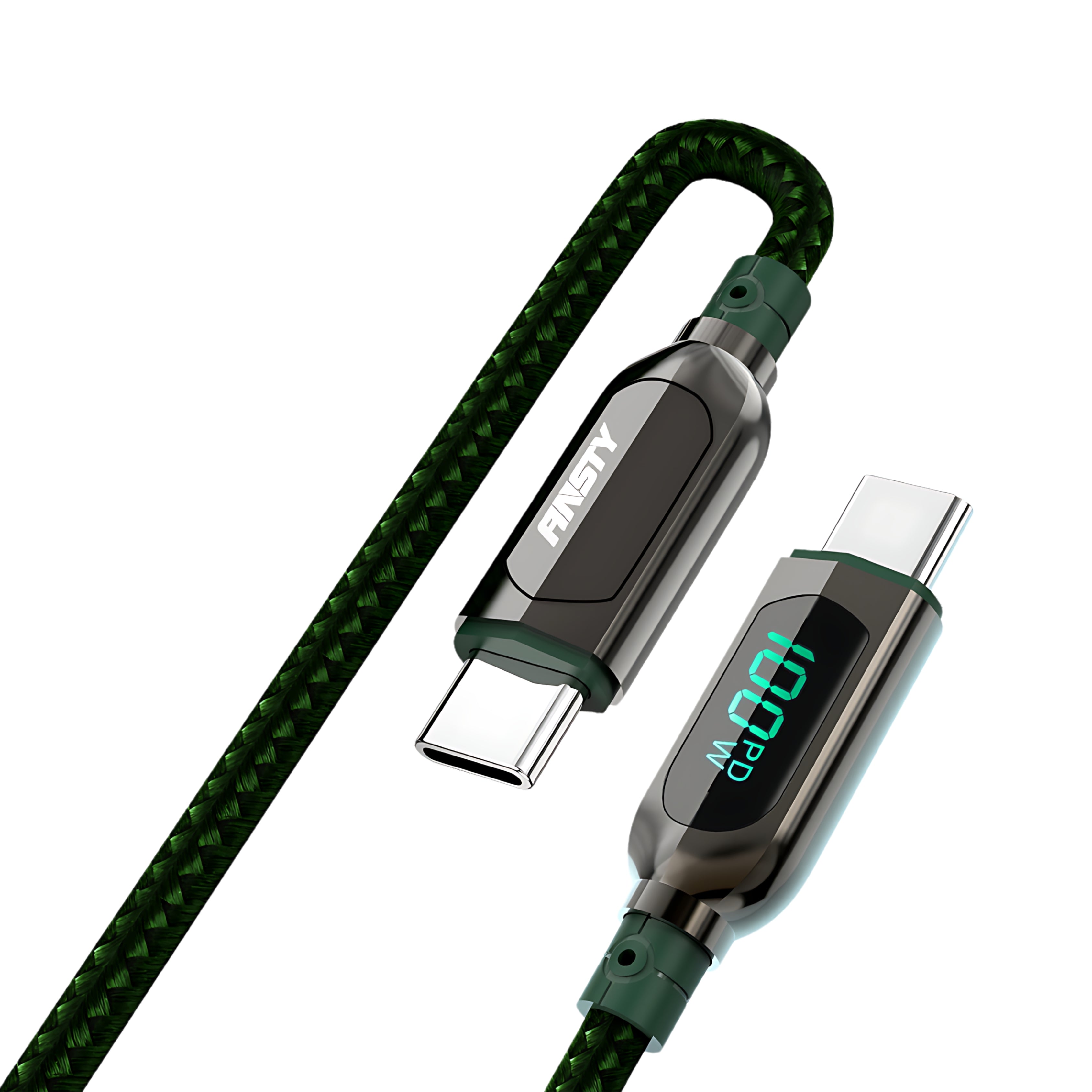 Type-C to Type-C 100W LED Display Fast Charging Cable S-027