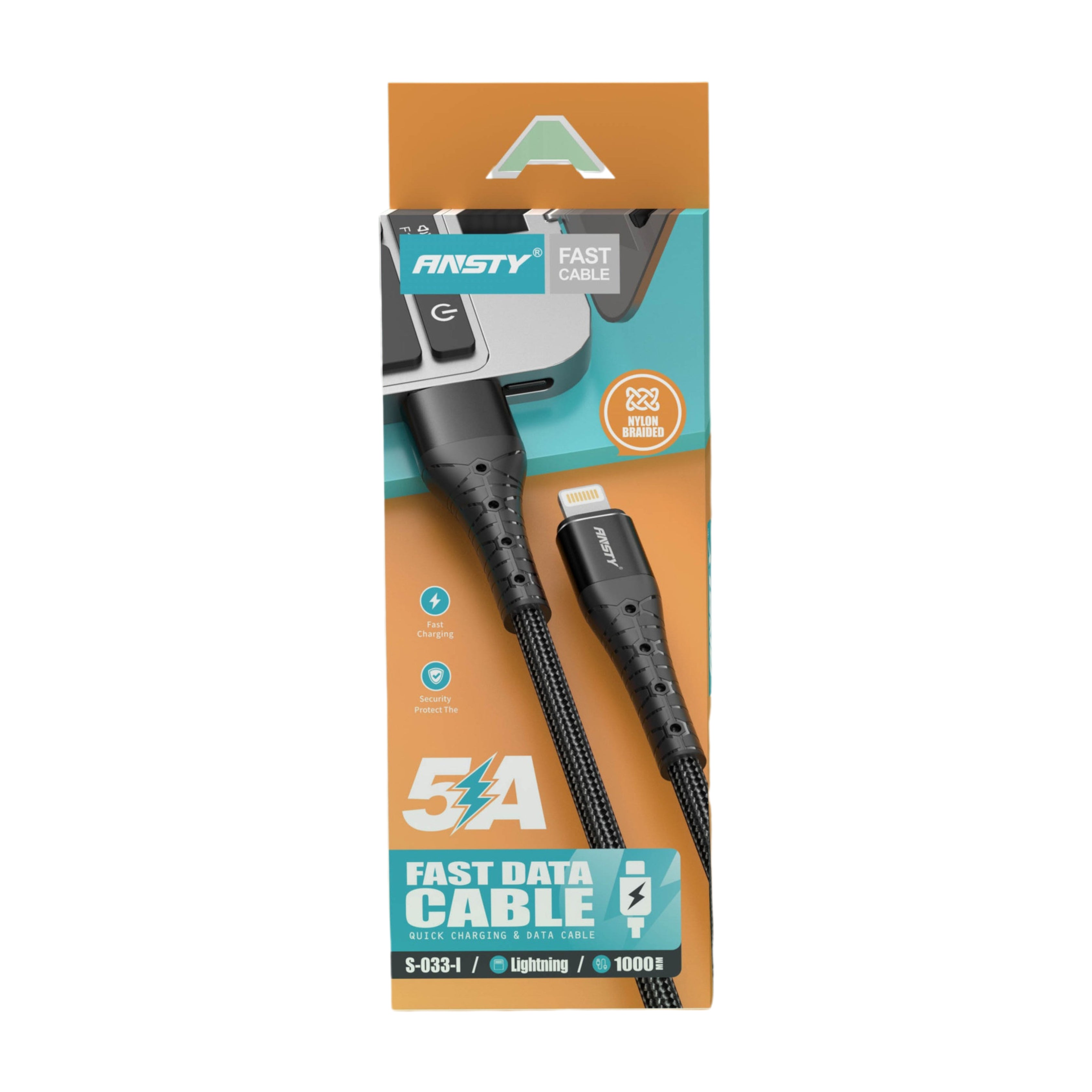 Lightning USB Fast Charging & Data Cable S-033-I