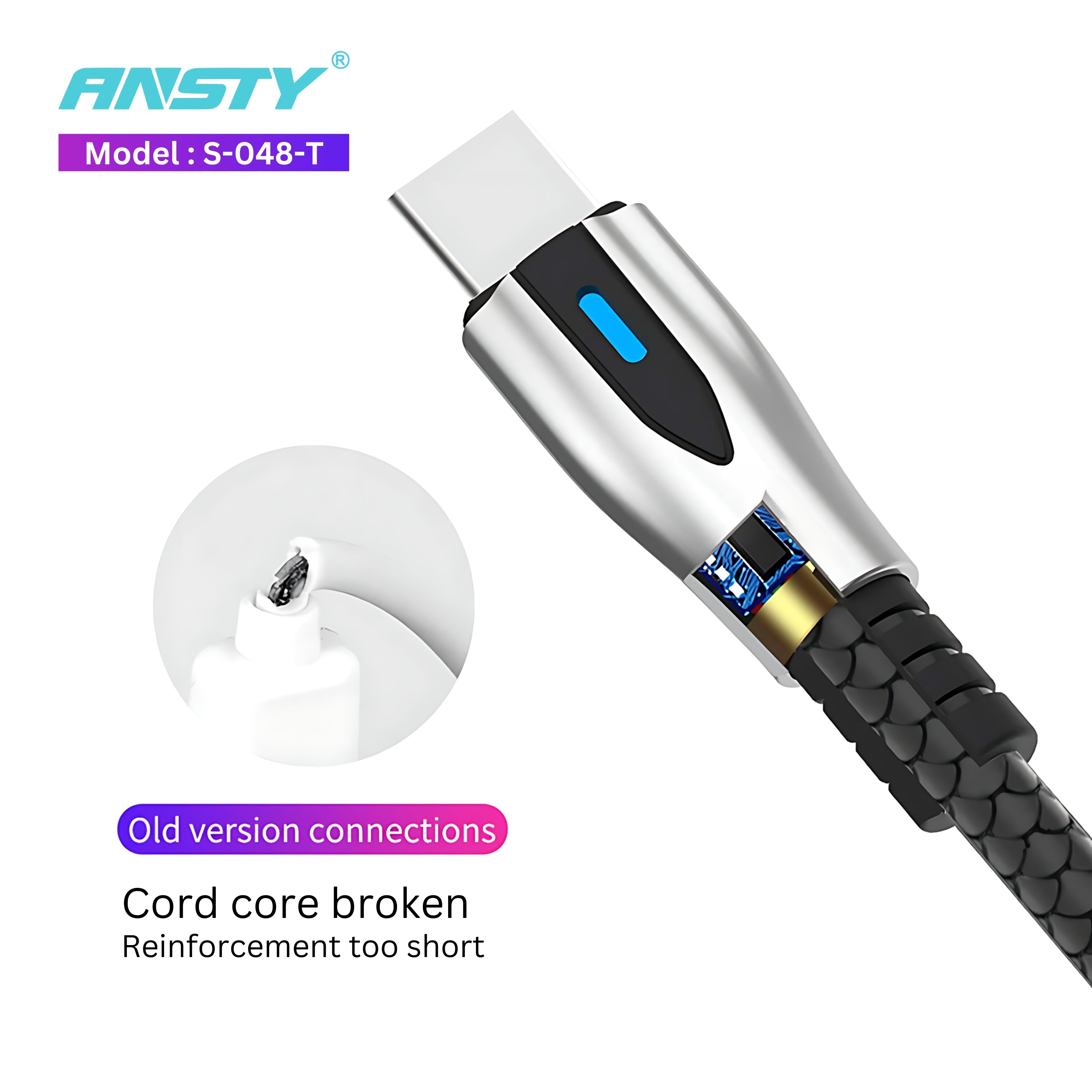 5A Fast Charging Type-C Data Cable S-048-T