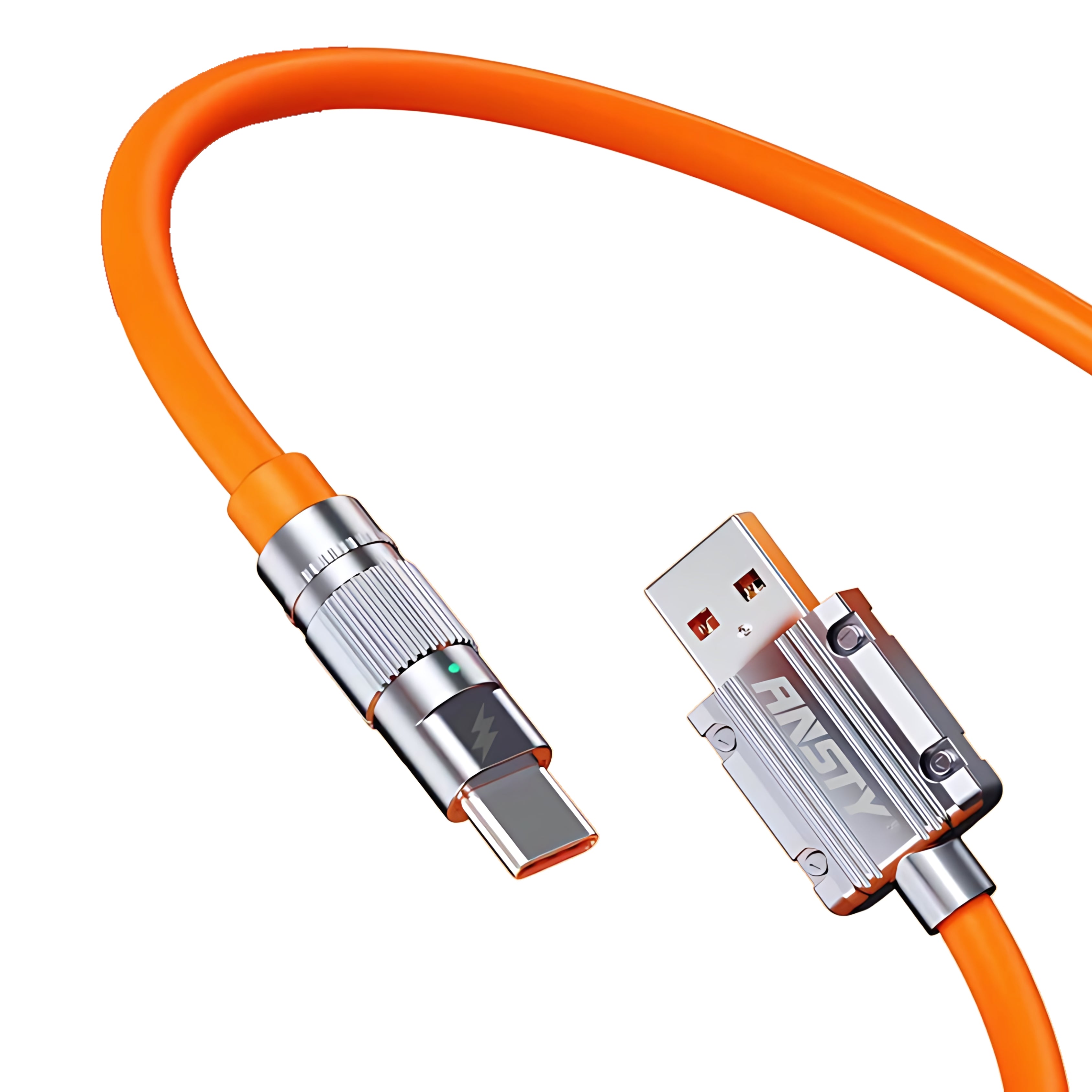 100W Type-C Fireproof Silicone Data Cable S-050-T