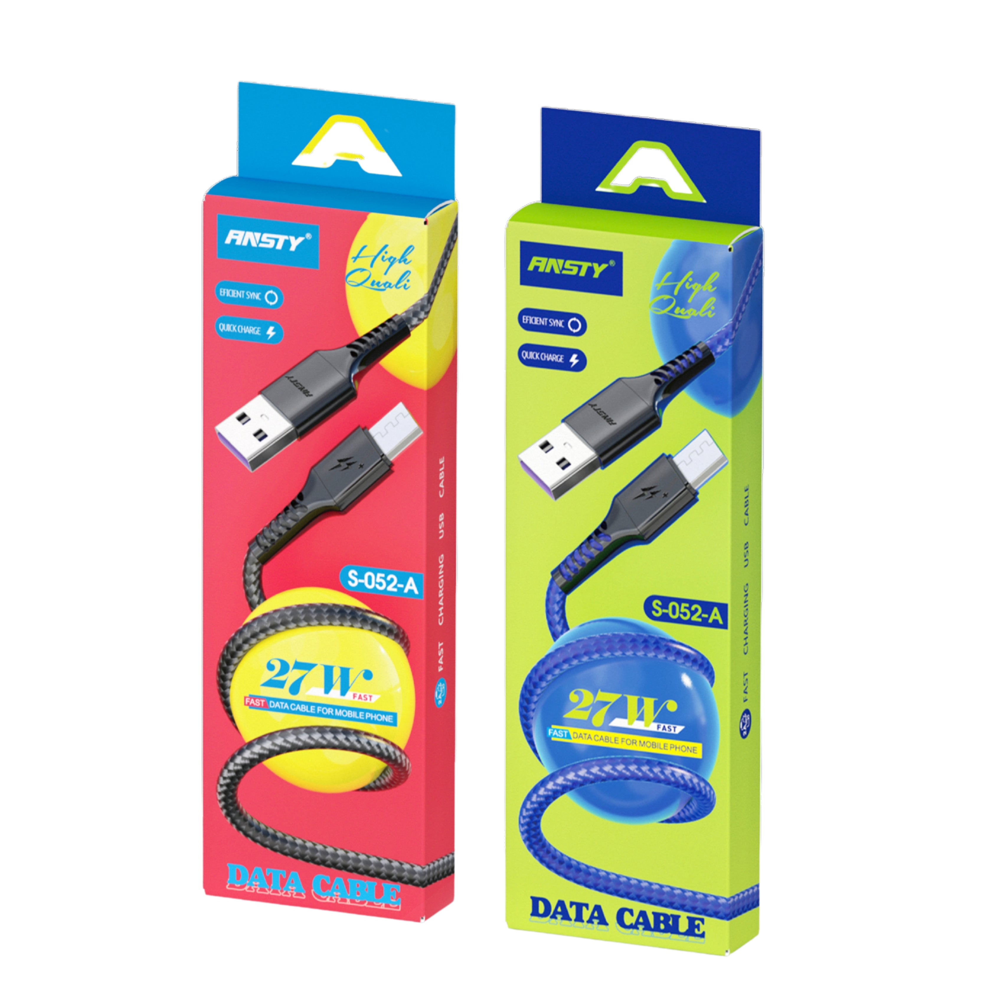 27W Micro USB Fast Charge & Sync Data Cable S-052-A