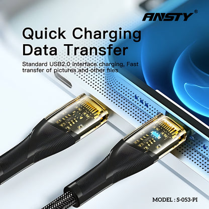 27W Fast Charging LED Type-C to Lightning Cable S-053-PI