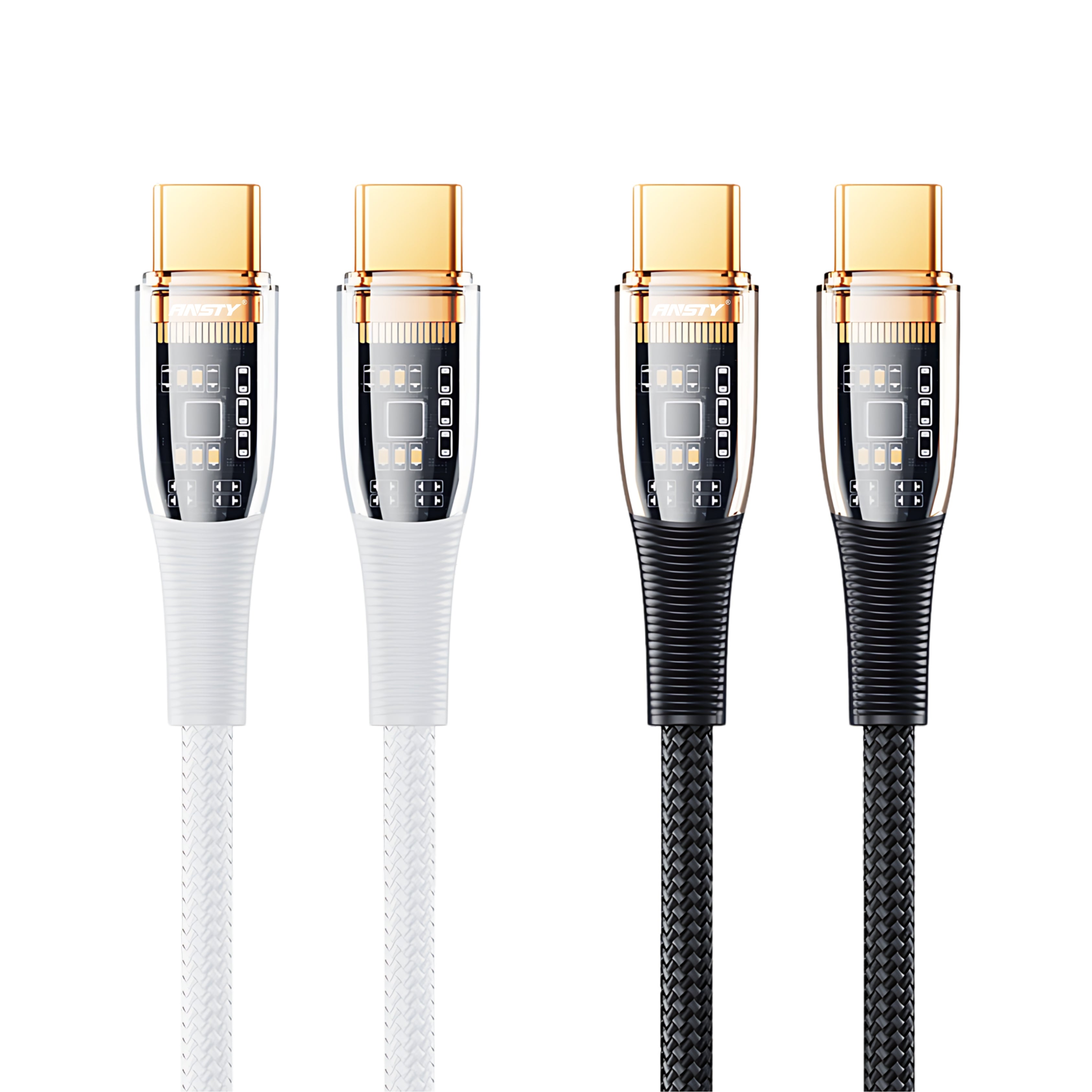 100W Type-C to Type-C Fast Charging LED Cable