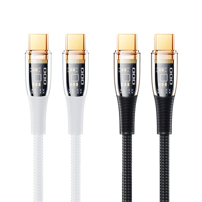 100W Type-C to Type-C Fast Charging LED Cable