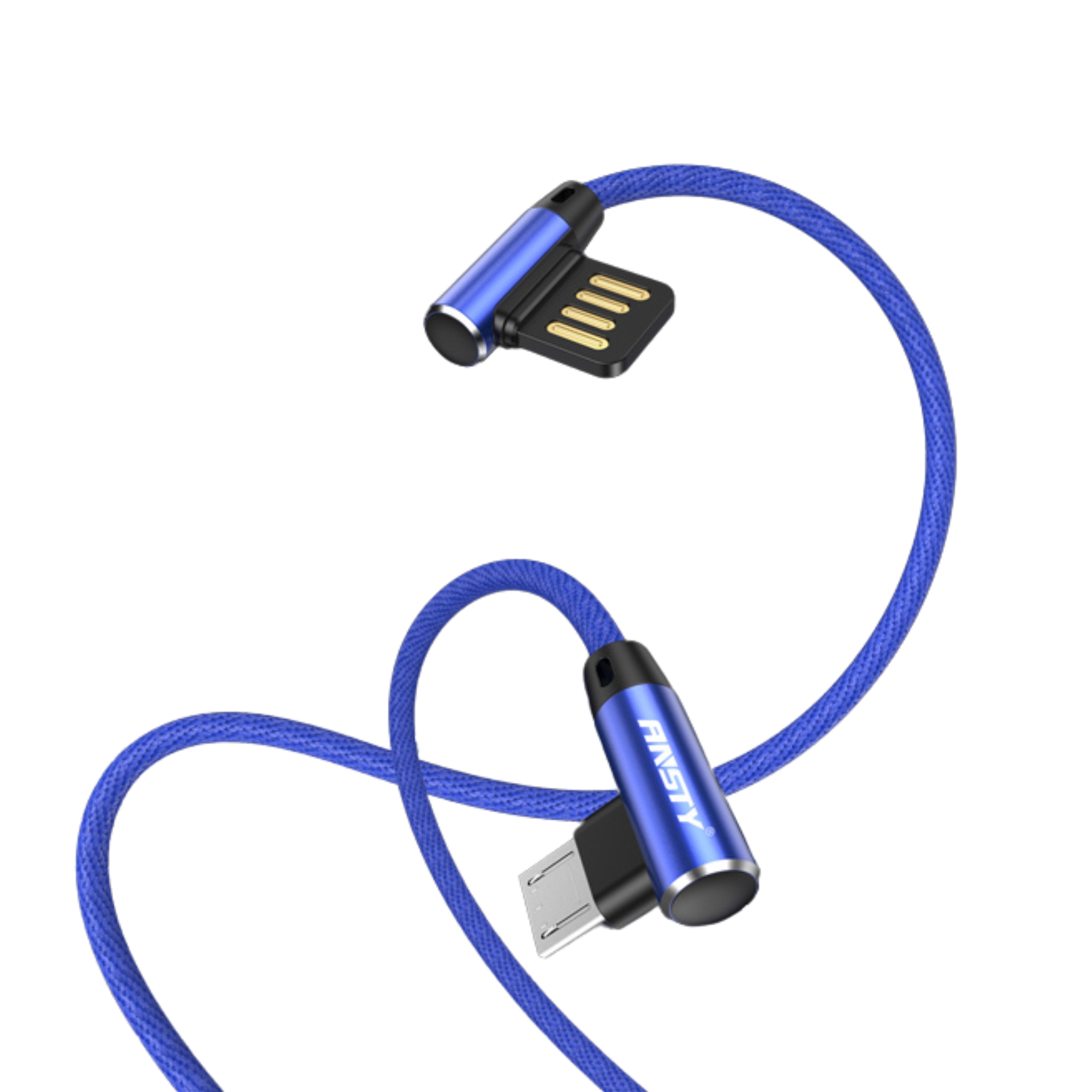 5A Double Type USB Micro Cable 90° Angle S-055-A