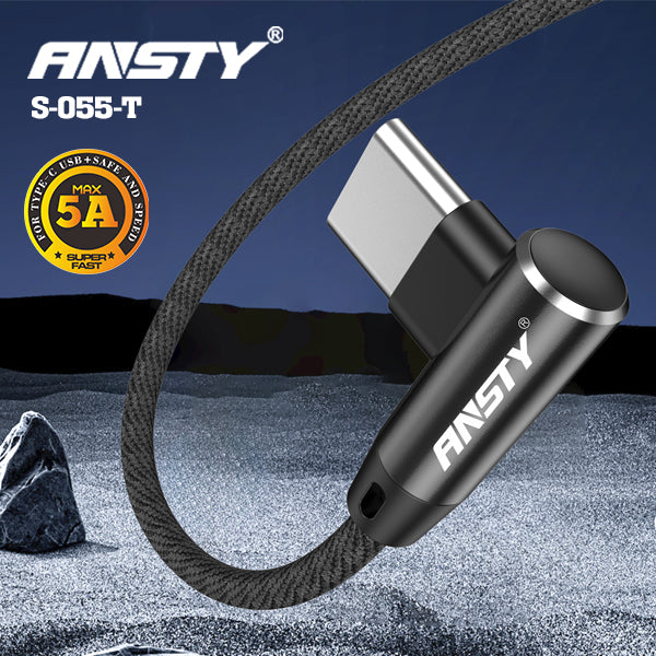 5A Double Type-C Cable 90° Angle S-055-T