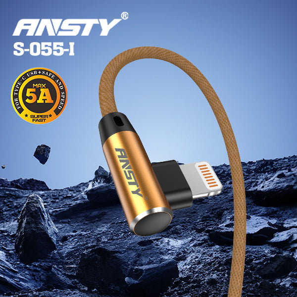 5A Double Lightning Cable 90° Angle S-055-I