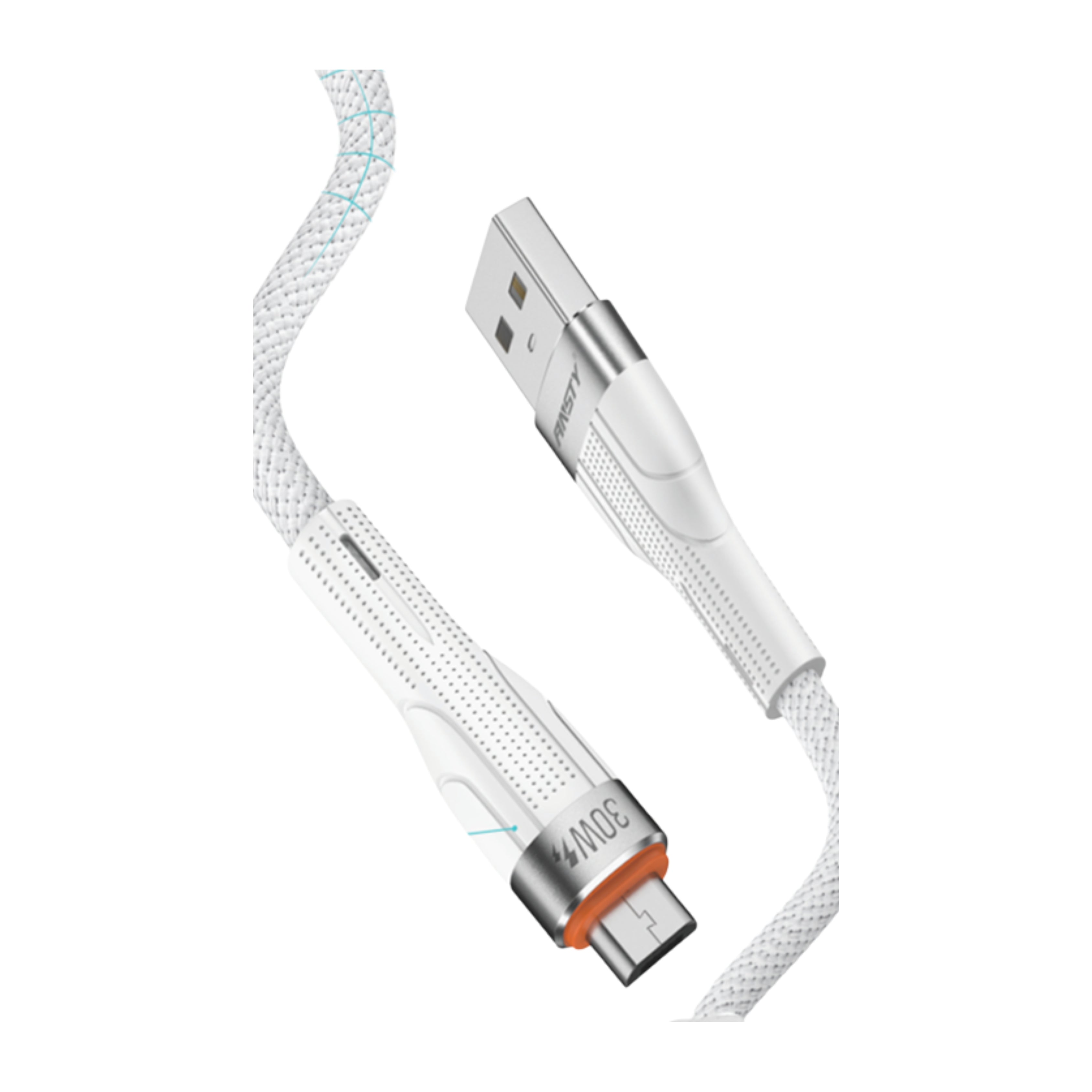 Nylon Braided 30W Micro Super Fast Charging Cable S-057-A