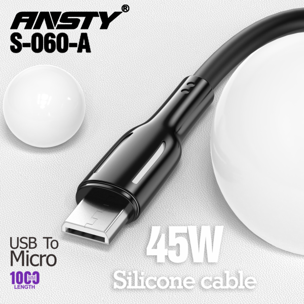 45W Silicone Cable (USB to Micro) S-060-A