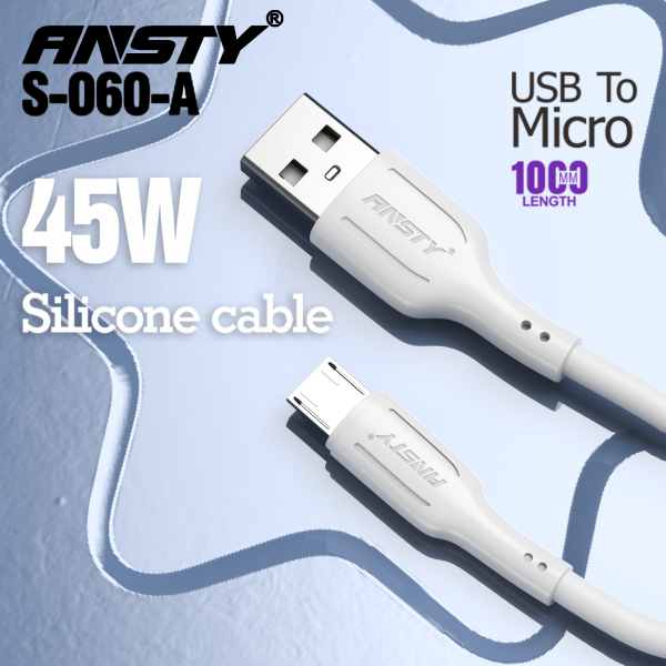 45W Silicone Cable (USB to Micro) S-060-A