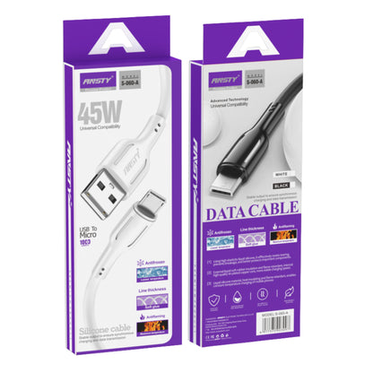 45W Silicone Cable (USB to Micro) S-060-A