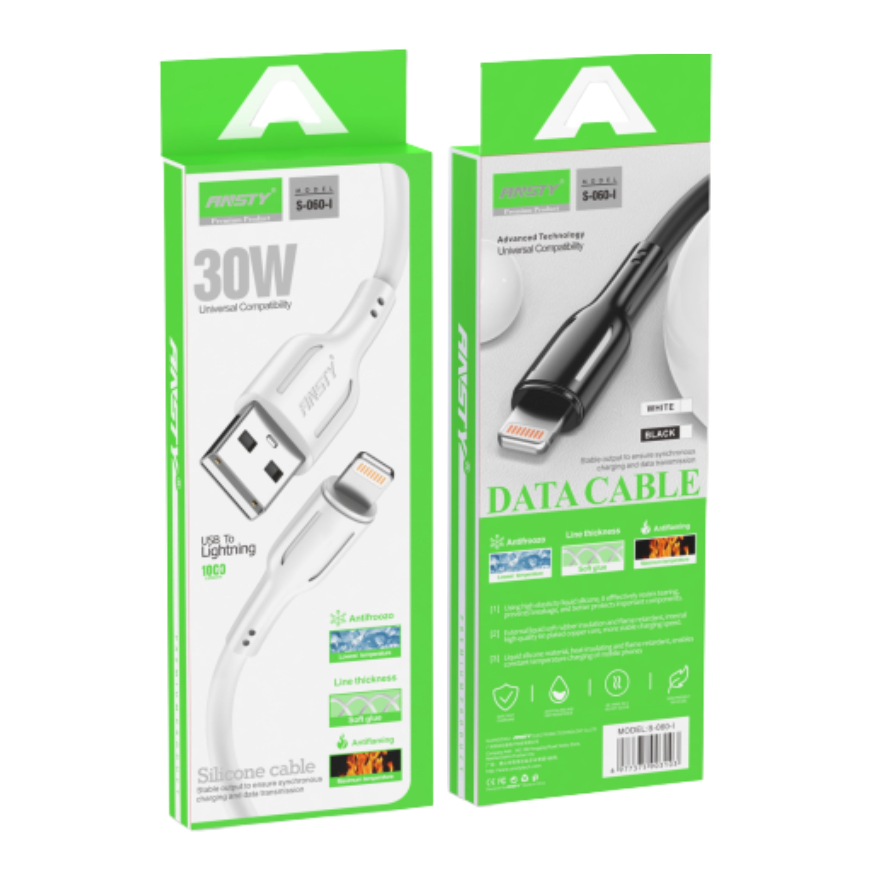 30W Silicone Cable (USB to Lightning) S-060-I