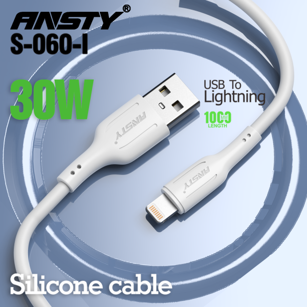 30W Silicone Cable (USB to Lightning) S-060-I