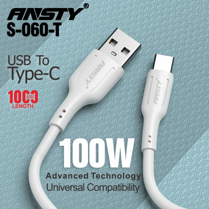 1000W Silicone Cable (USB to Type-C) S-060-T