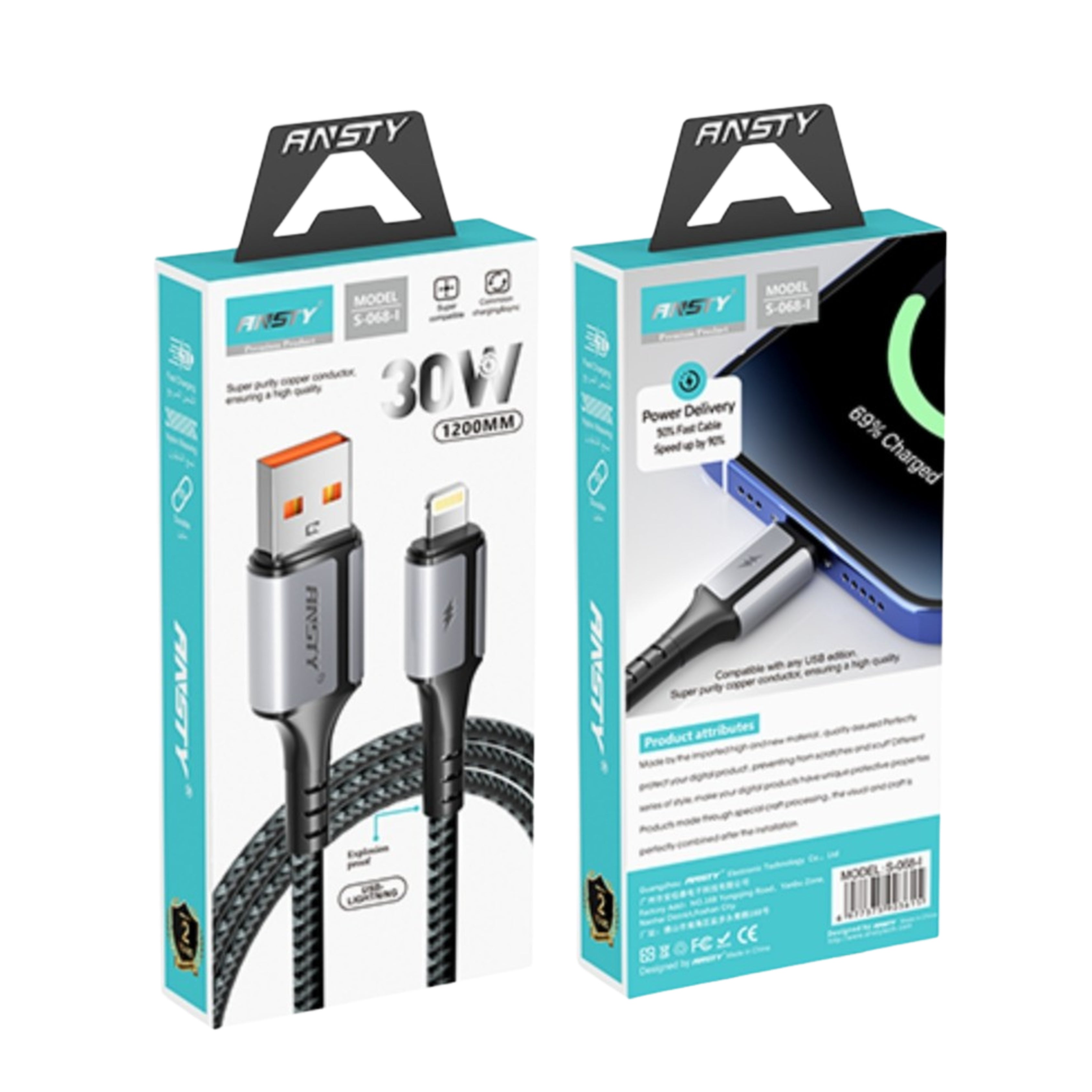 30W Lightning Fast Charging Cable S-068-I