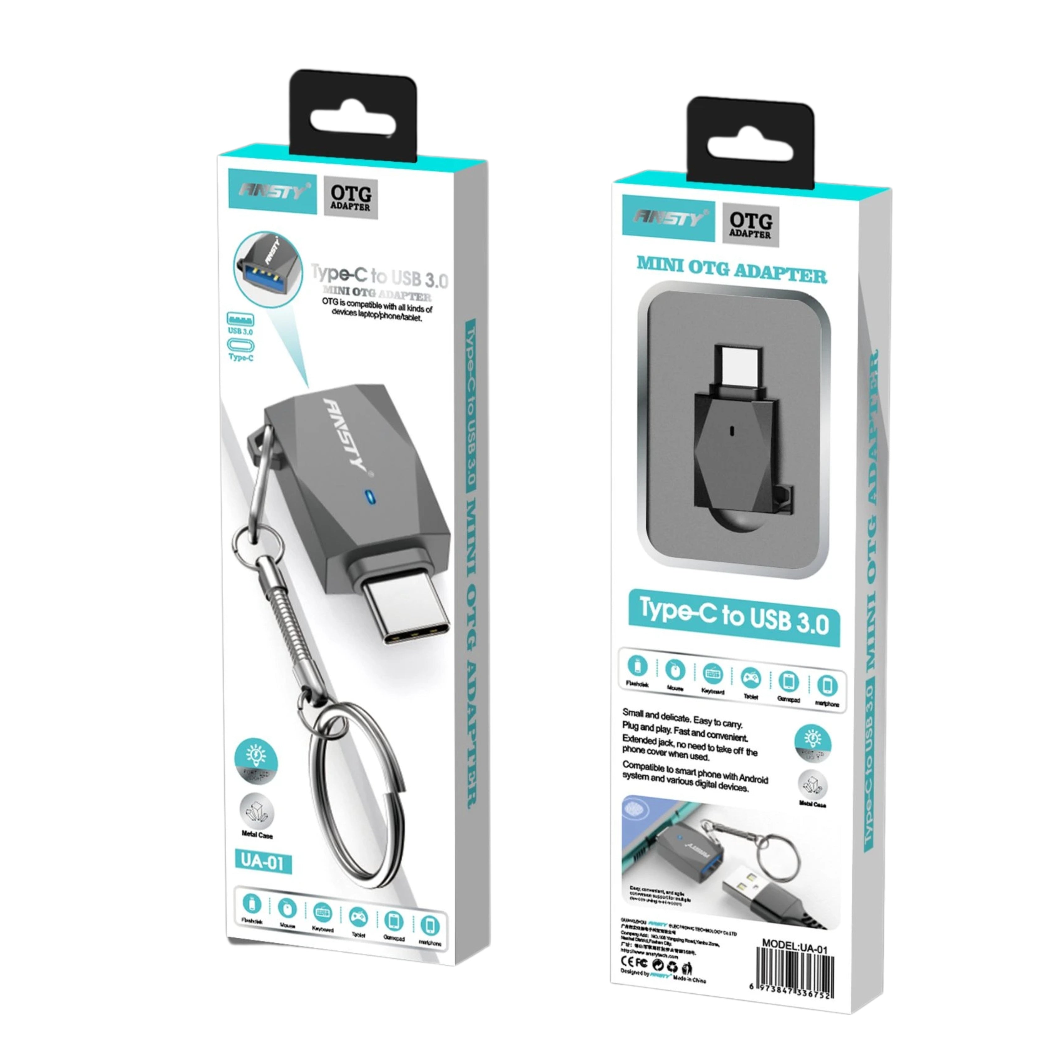 Type-C to USB 3.0 Mini OTG Adapter UA-01