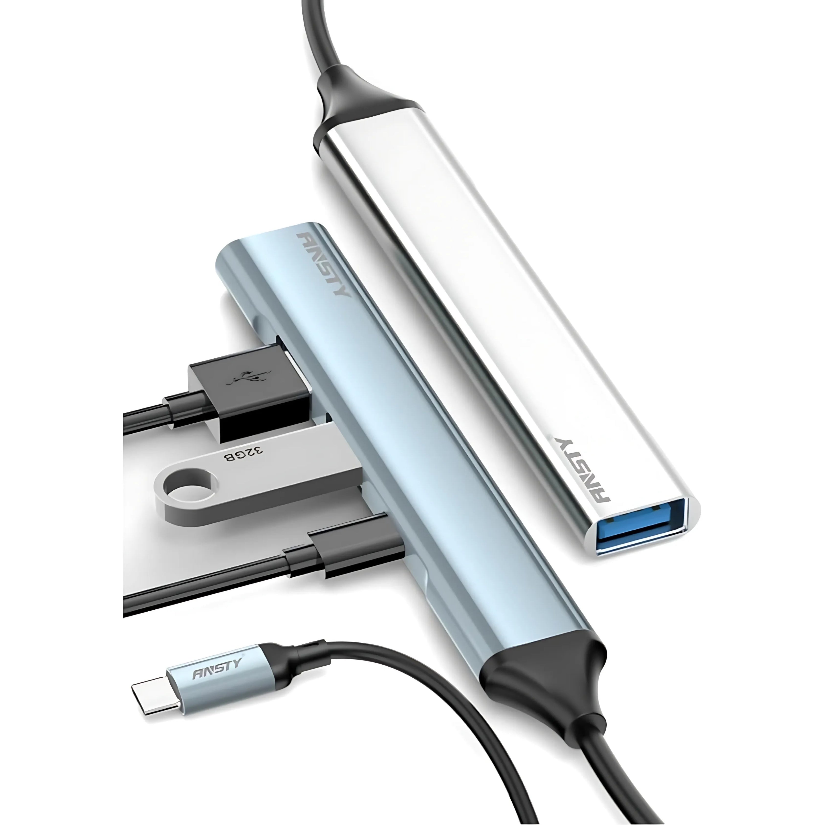 4-in-1 USB-C Multifunction Adapter UA-05  PD Charging | USB 3.0 + Dual USB 2.0