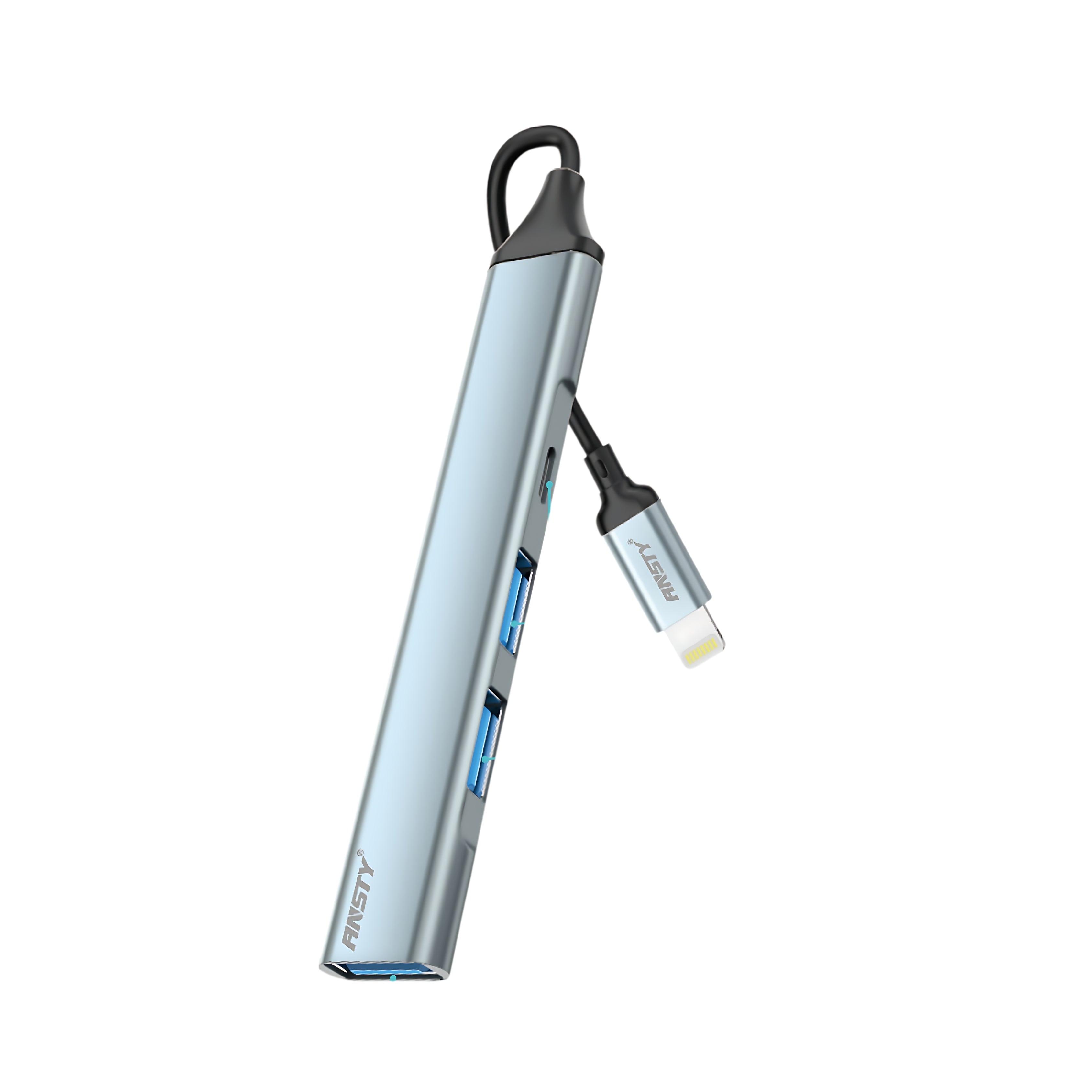 4-in-1 Lightning Multifunction Adapter UA-06 USB 3.0 | Dual USB | Aluminium Body