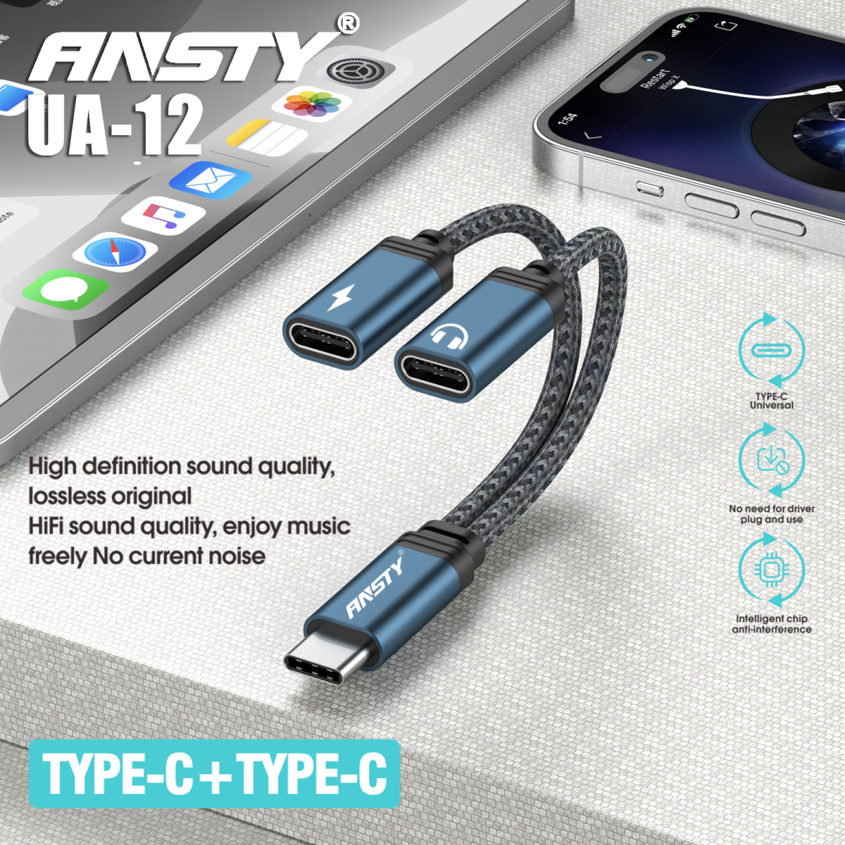 Type C+Type C Connector UA-12