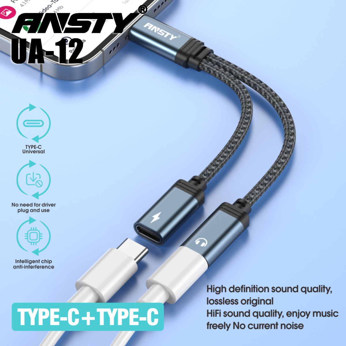 Type C+Type C Connector UA-12