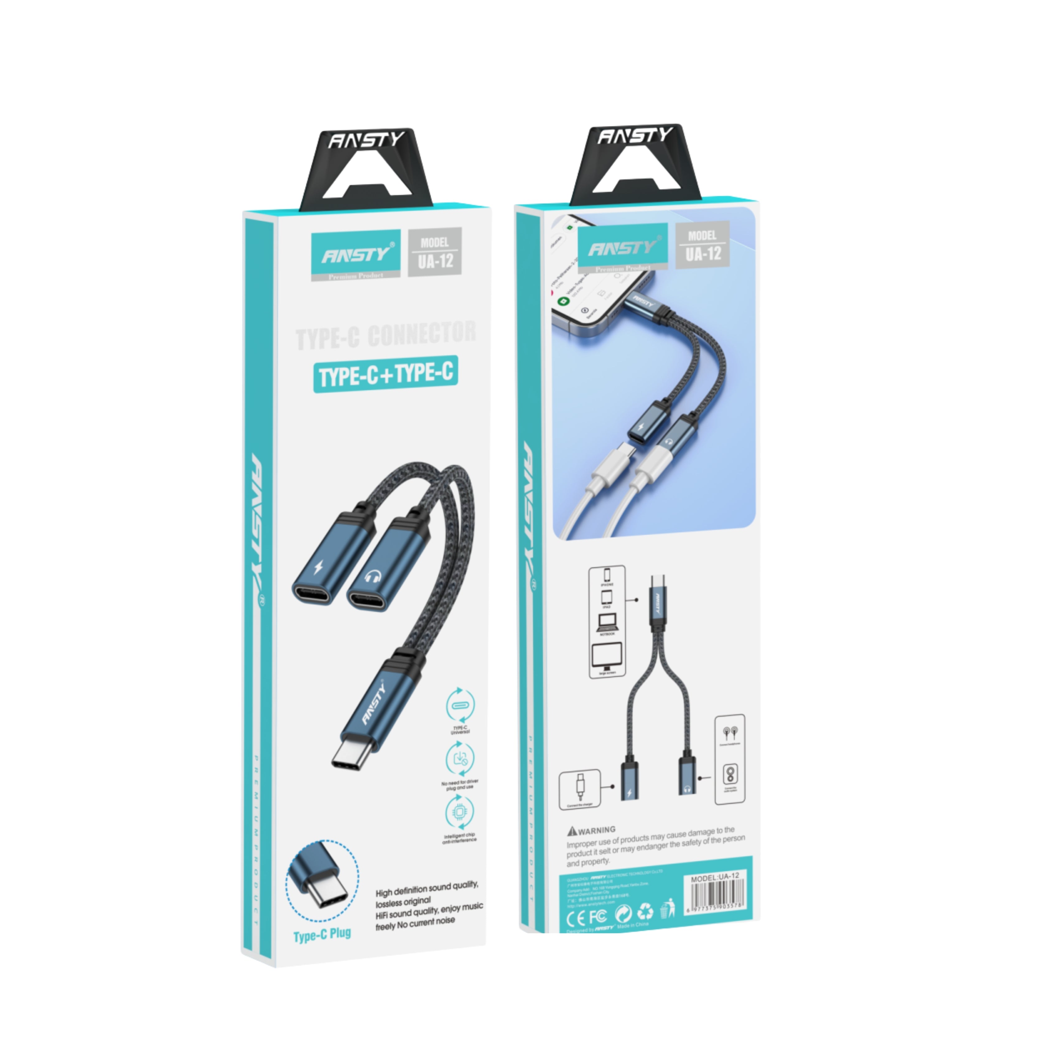 Type C+Type C Connector UA-12