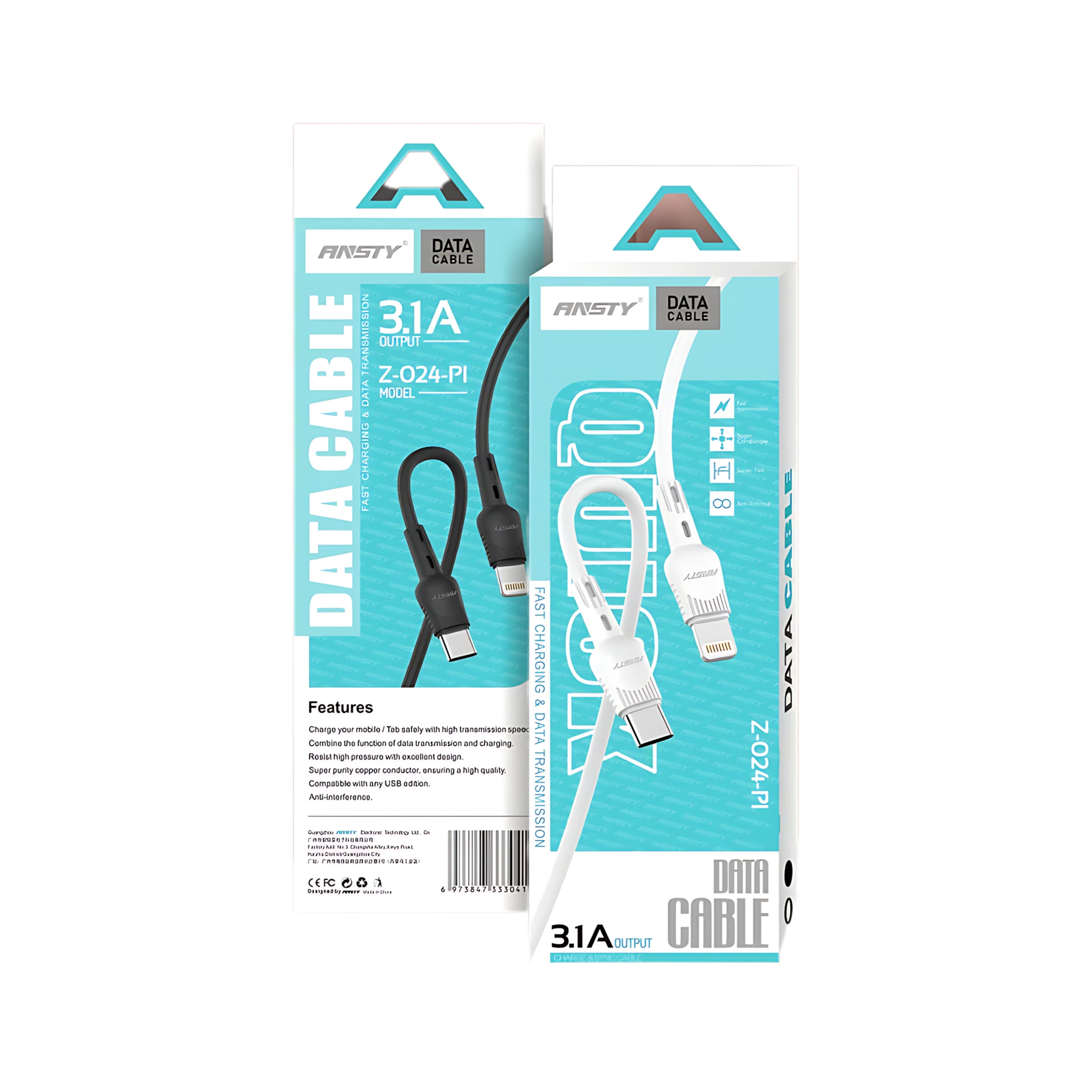 TC to Lightning 3.1A Fast Charging & Data Cable Z-024-PI