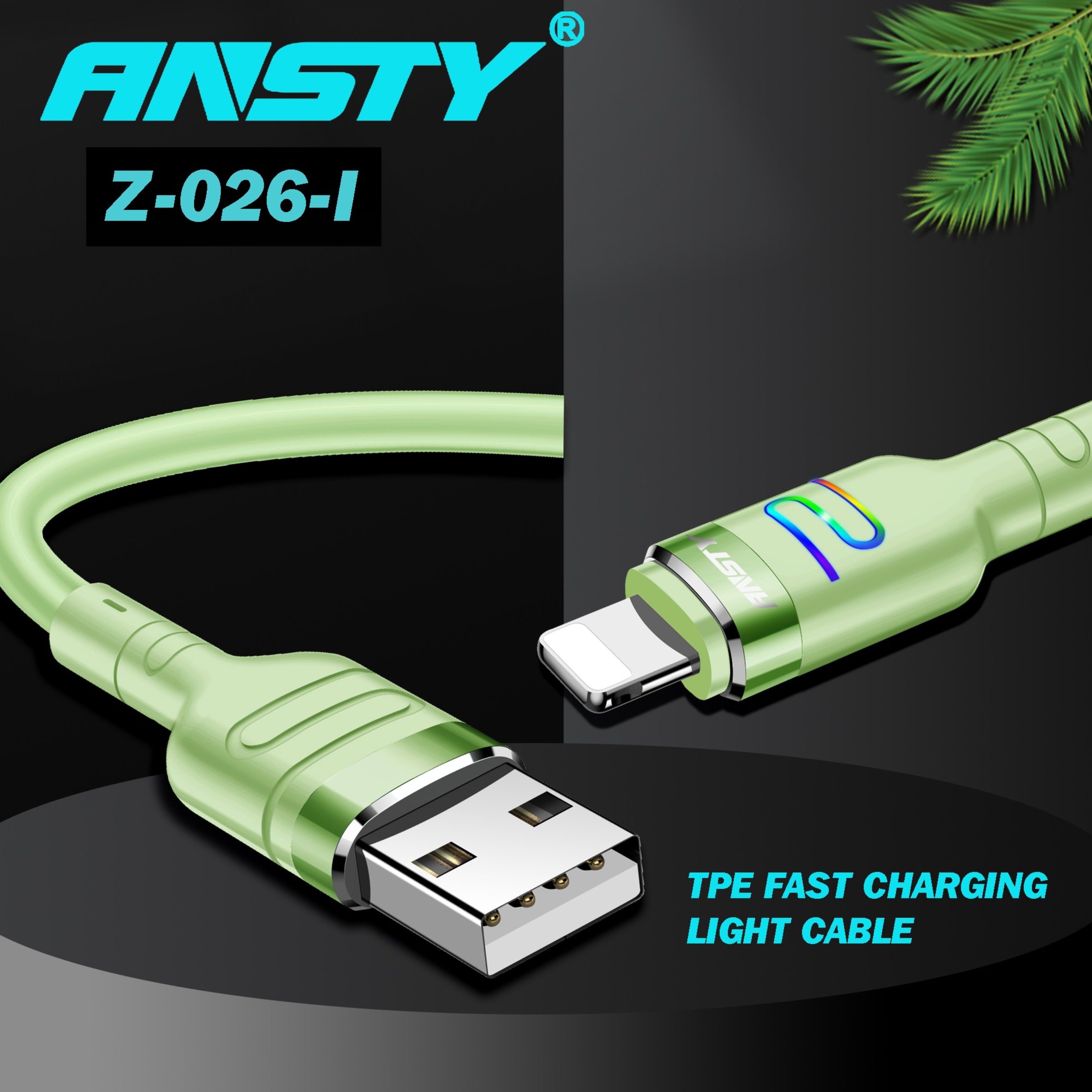 5A Lightning Smart Fast Charging Cable with LED Light Z-026-I