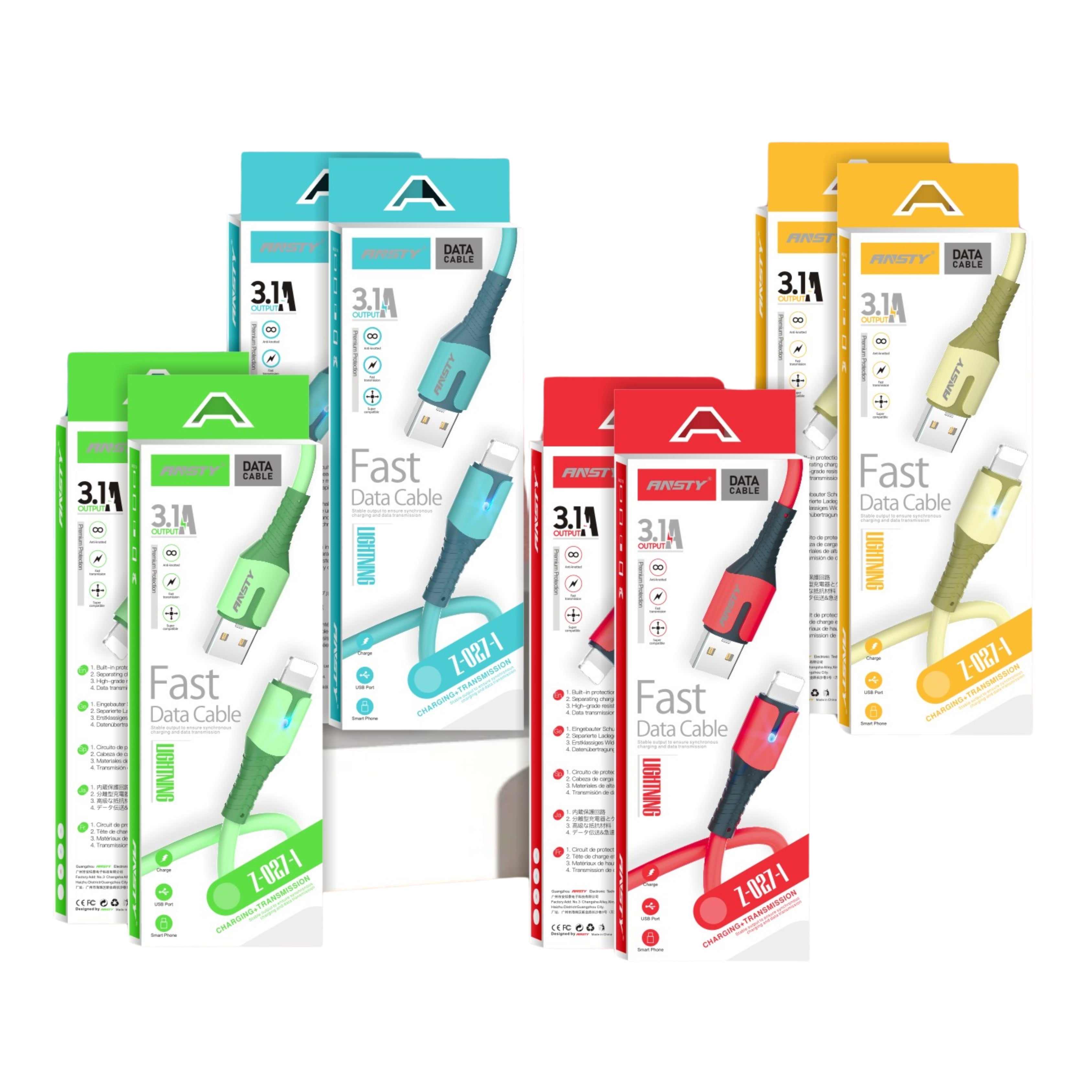 3.1A Stylish Lightning Data Cable Z-027-I