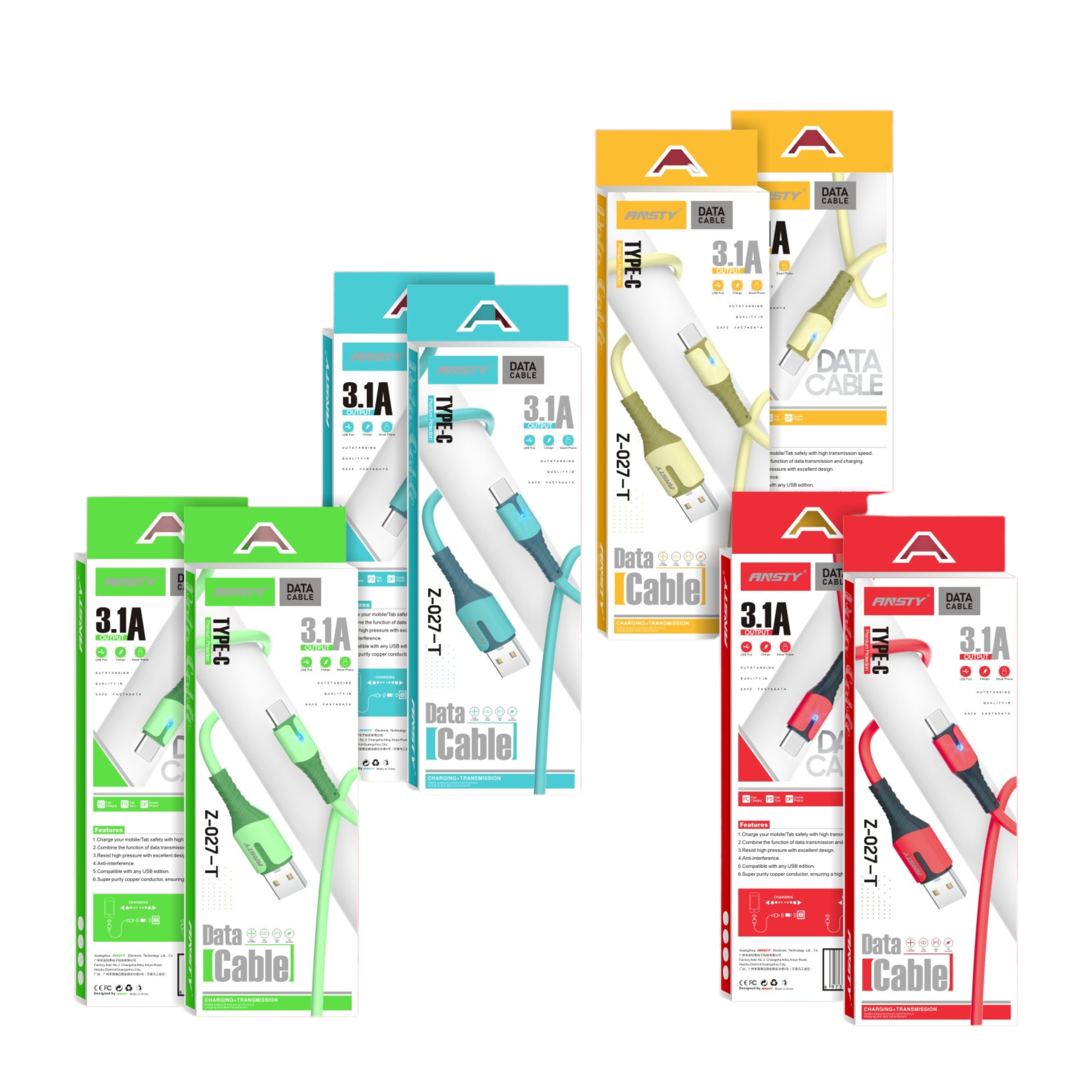 3.1A Stylish Type-C Data Cable Z-027-T