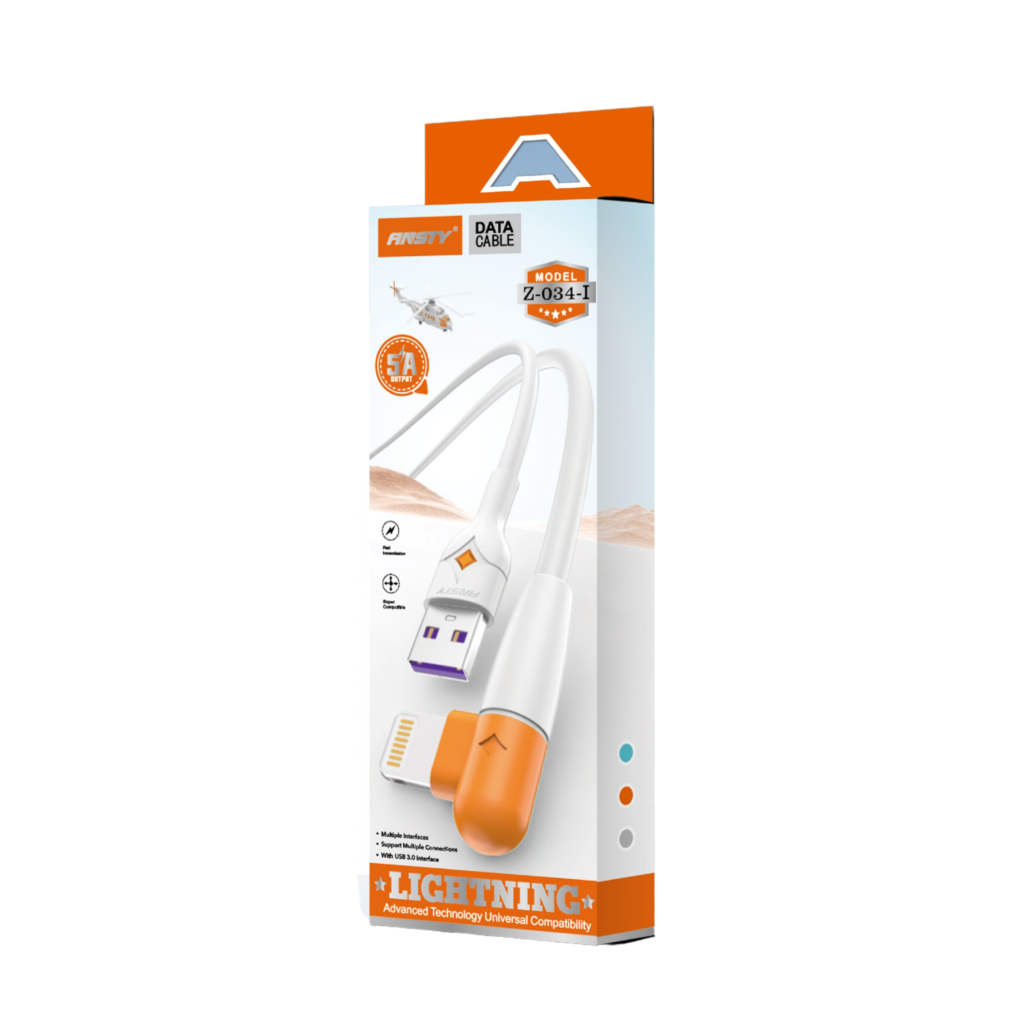 Elbow Fast Charging Cable Lightning Z-034-I