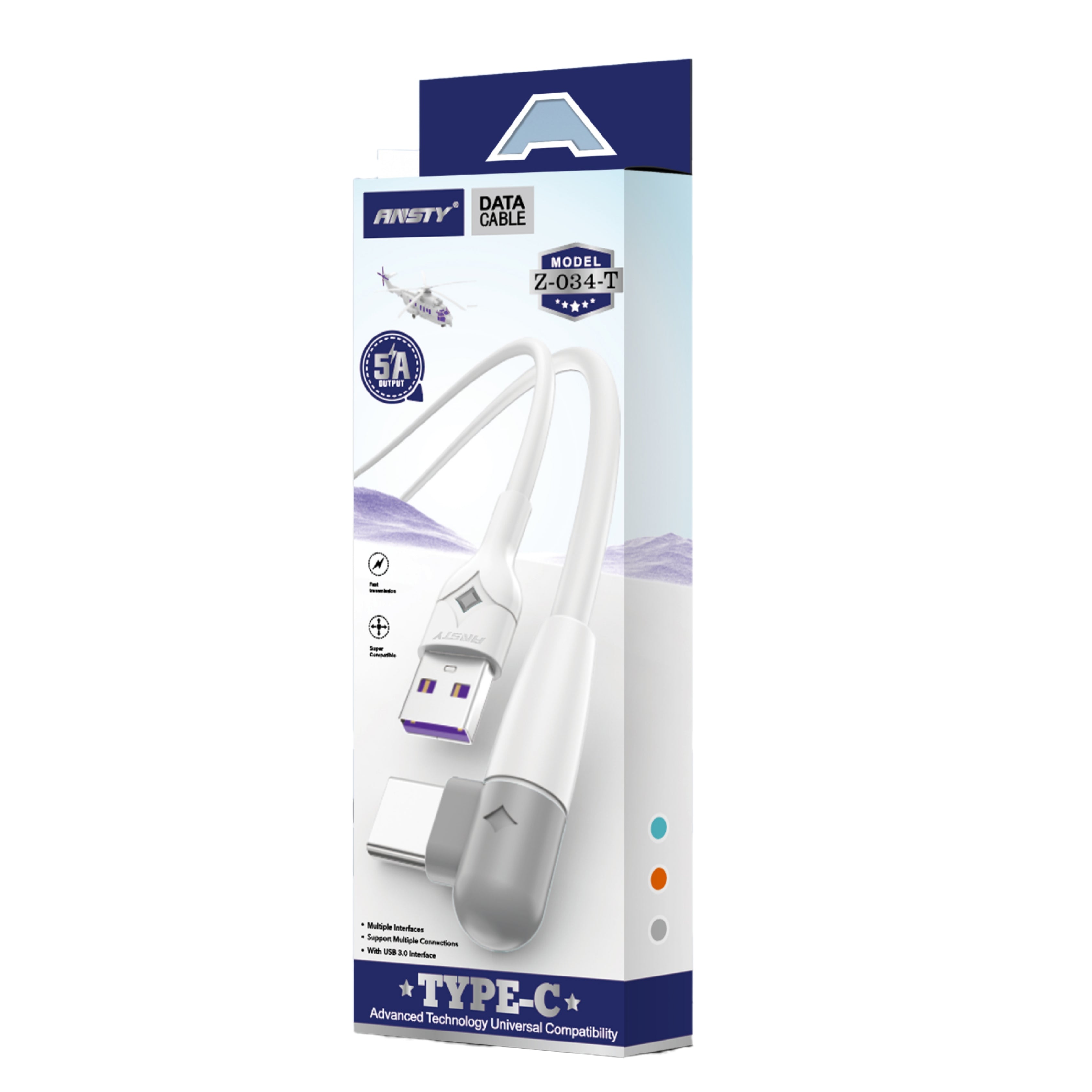Elbow Fast Charging Cable Type-C Z-034-T