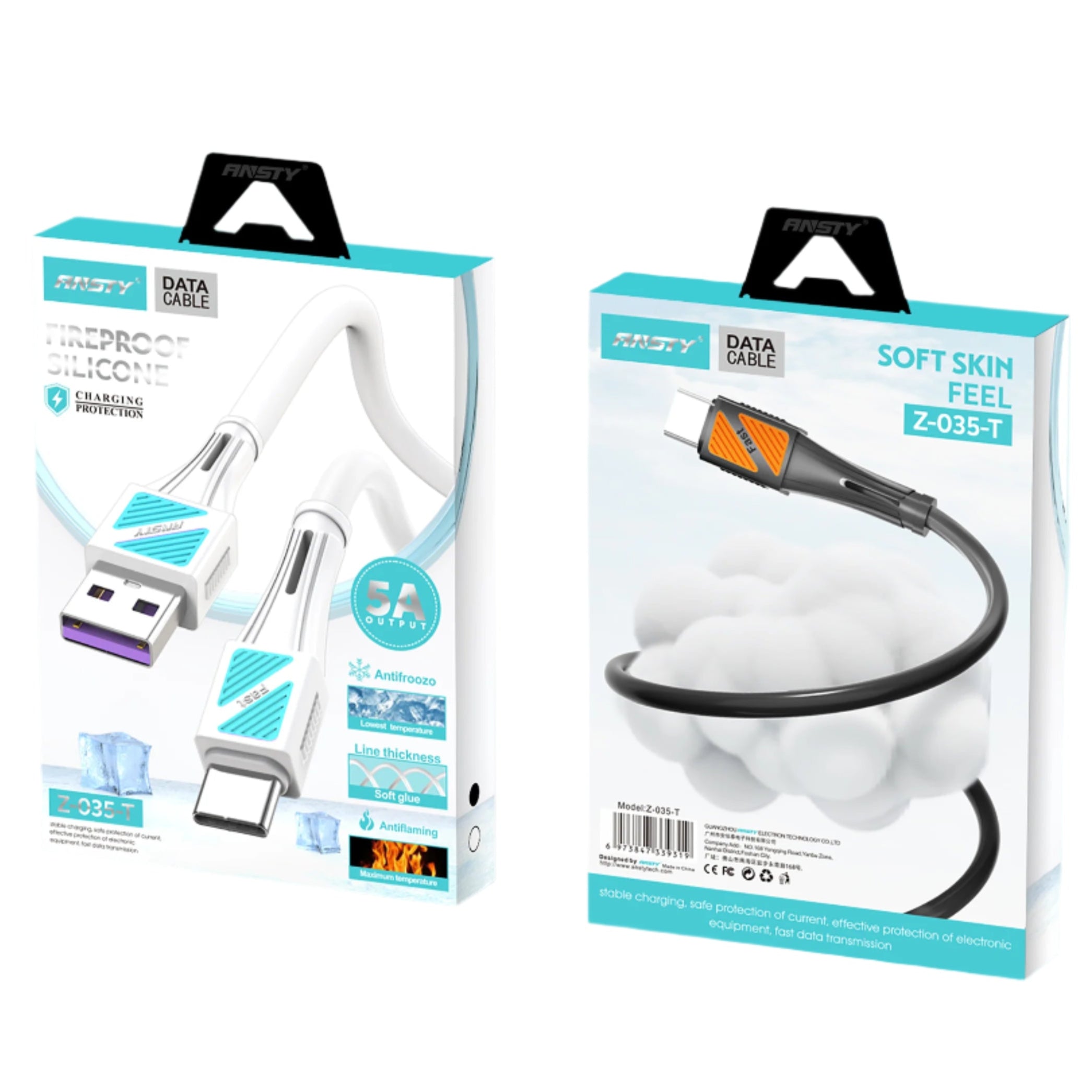 Fireproof Silicone Type-C Cable Z-035-T
