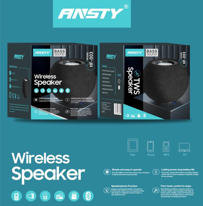 Bass Sound Portable Mini Wireless Speaker HF-003